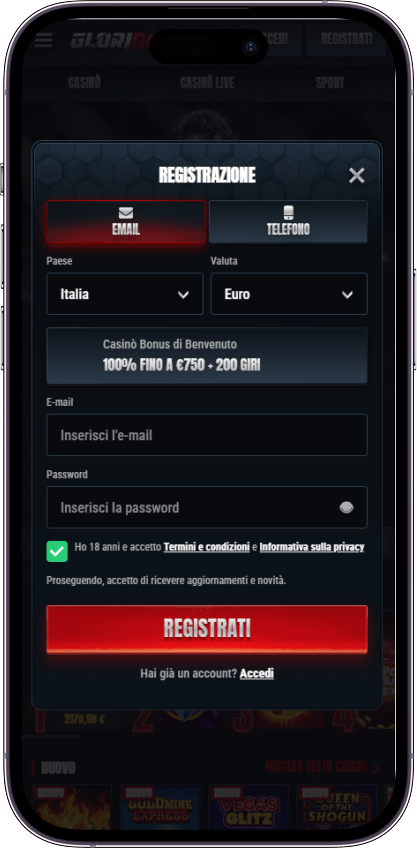 Glorian Casino Registrazione